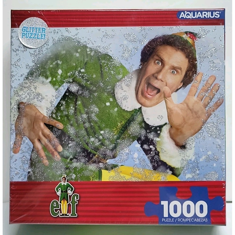 New Jigsaw Puzzle Buddy from Elf Glitter 1,000 Piece Jigsaw Puzzle SEALED Gift